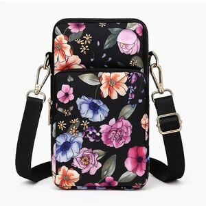Crossbody Bag Cell Phone Sleeve Concert Venue Bag Adiustable Strap Arm Wrist NWT
